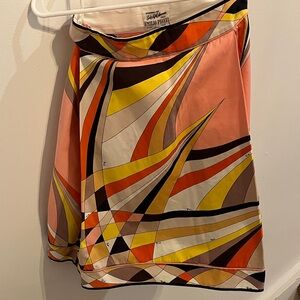 Emilio Pucci Colorful Abstract Skirt Vintage Original Authentic
